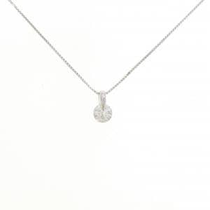 PT900/PT850 ソリティア ダイヤモンド ネックレス 0.335CT