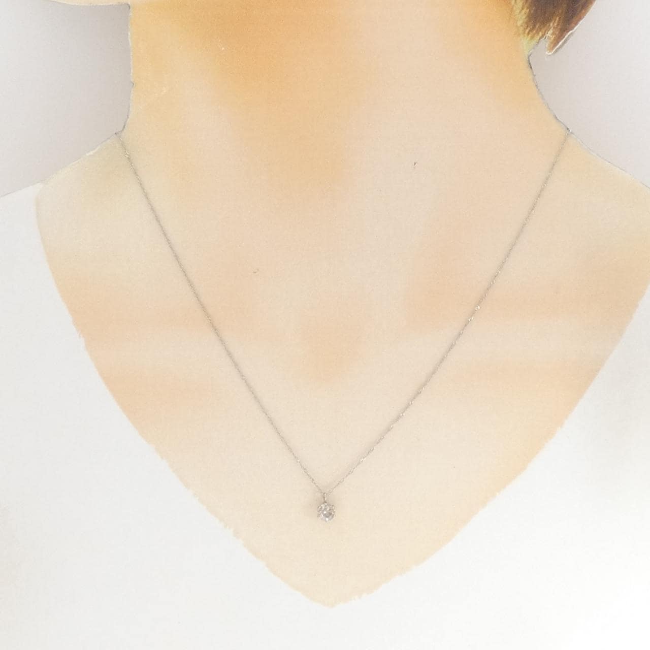 PT900/PT850 ダイヤモンド ネックレス 0.4CT