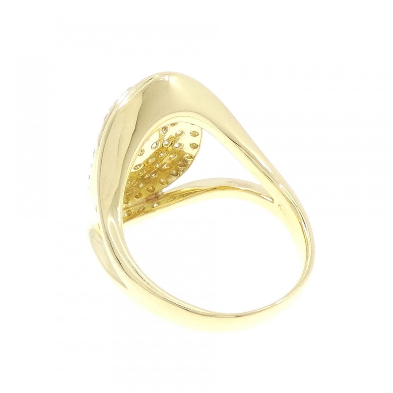 K18YG パヴェ ダイヤモンド リング 1.00CT