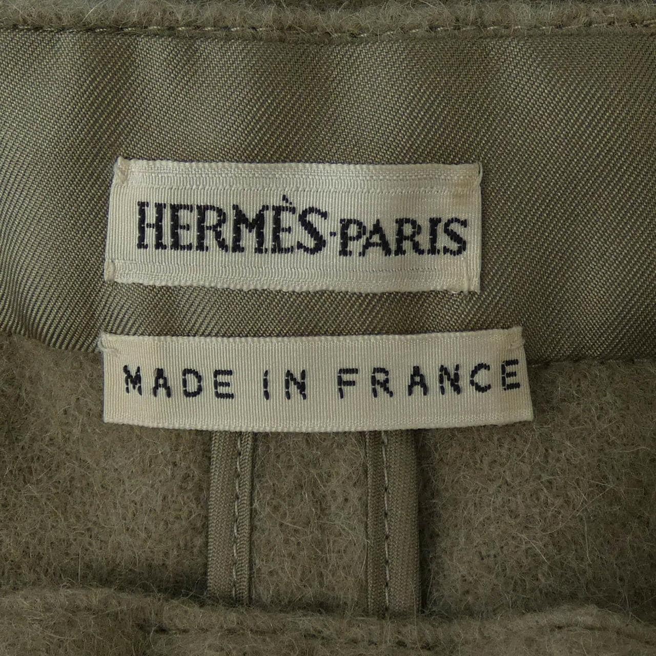 【ヴィンテージ】エルメス HERMES Hボタン サイドジップ パンツ