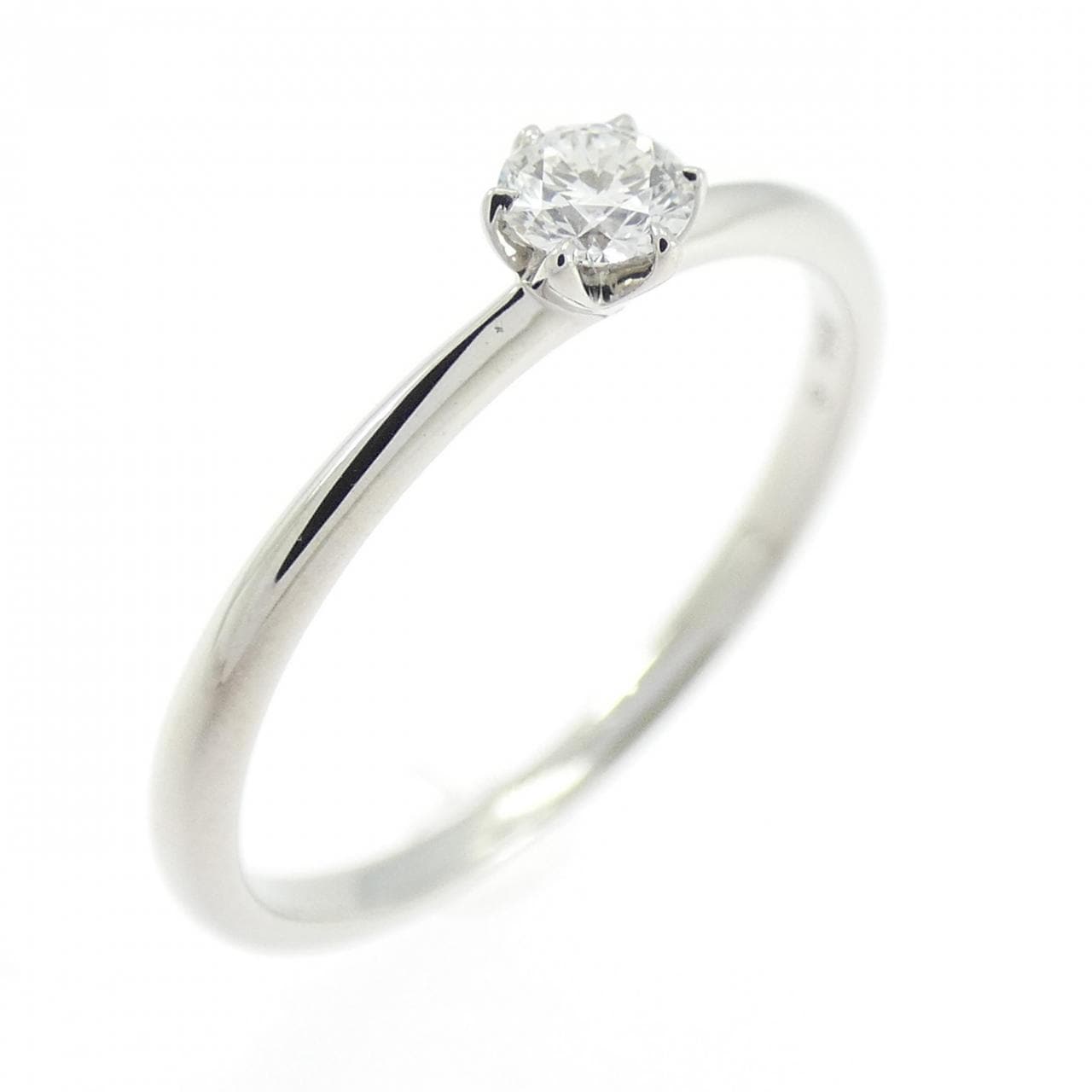 PT900 ソリティア ダイヤモンド リング 0.103CT