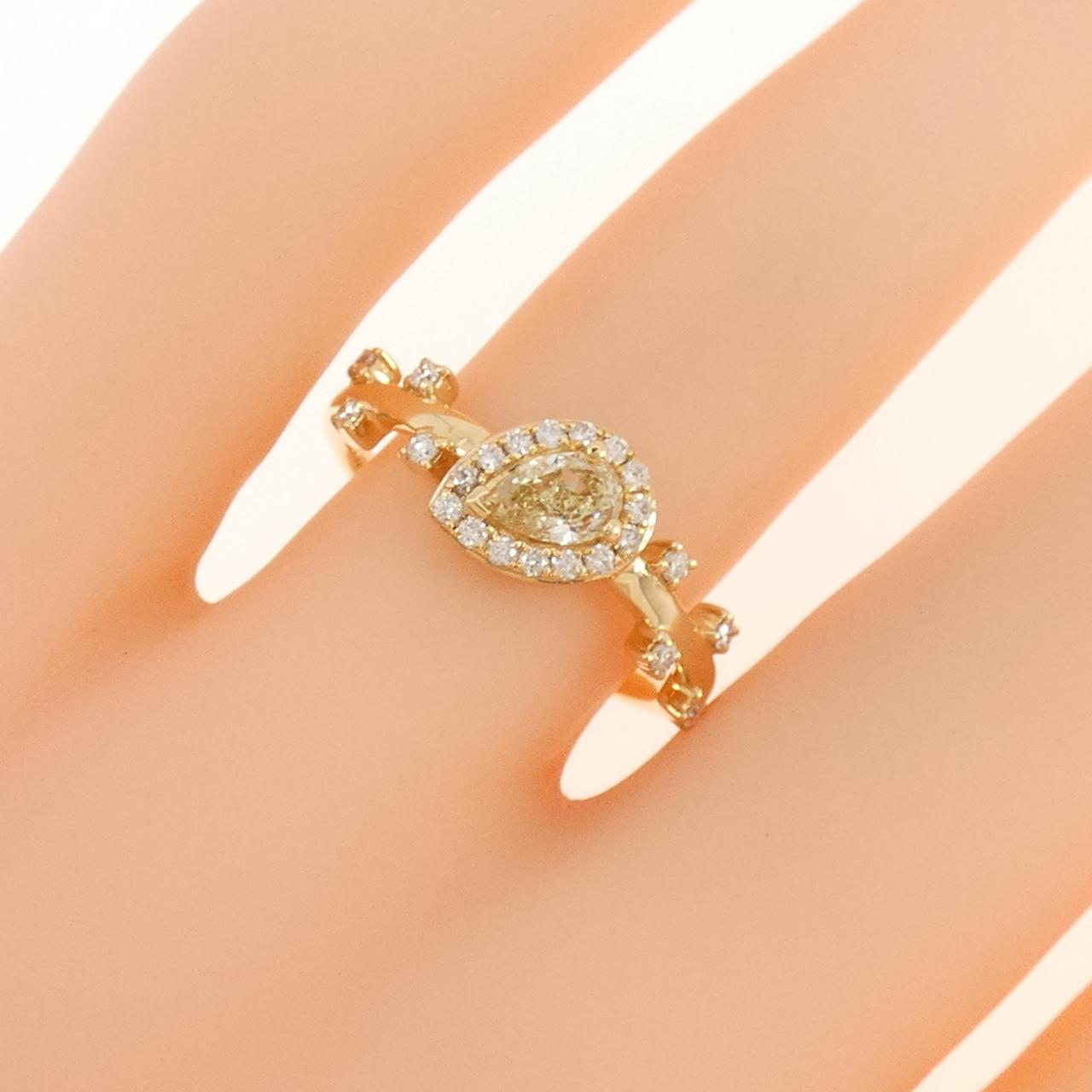 [BRAND NEW] K18YG Diamond Ring 0.31CT