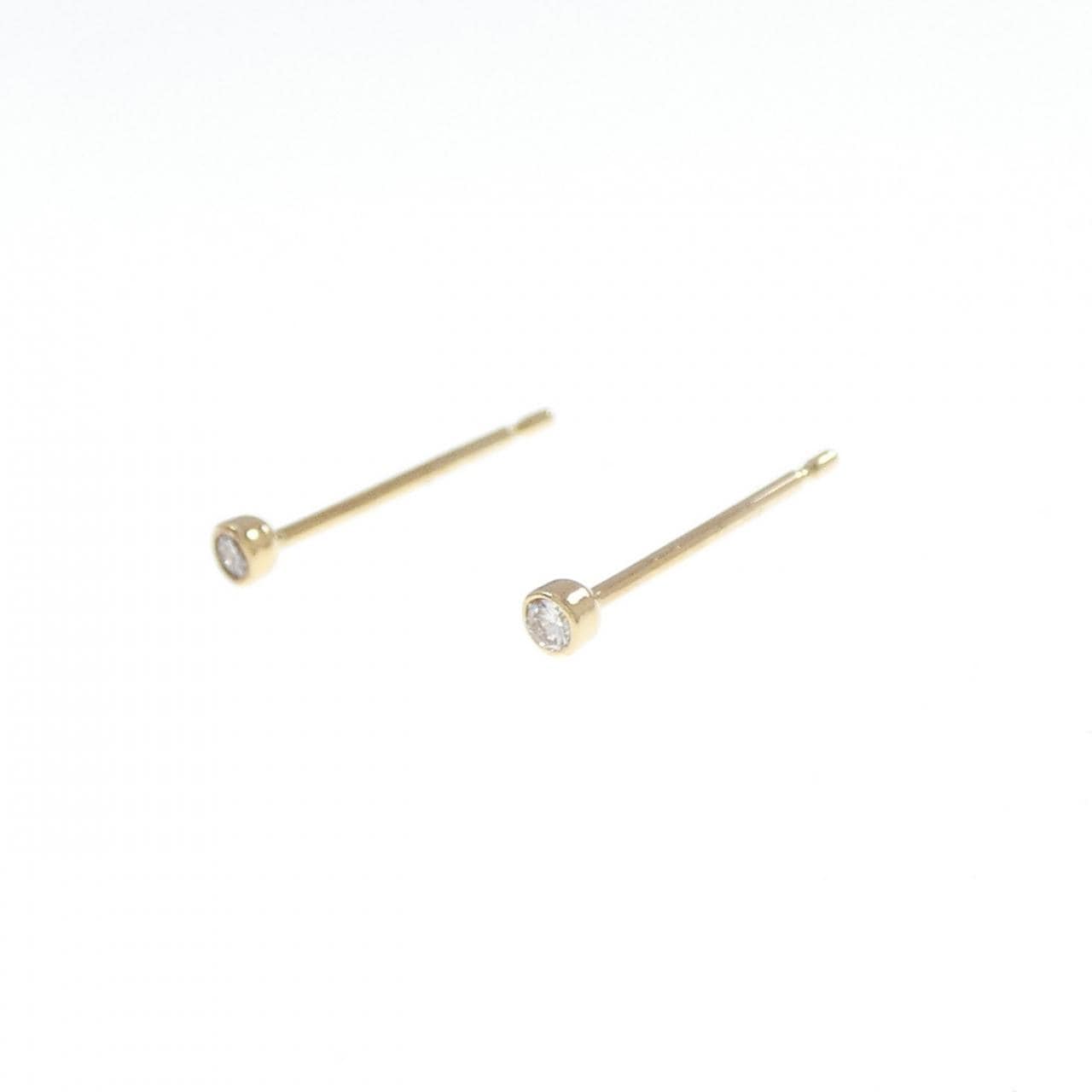K18YG ダイヤモンド ピアス 0.04CT