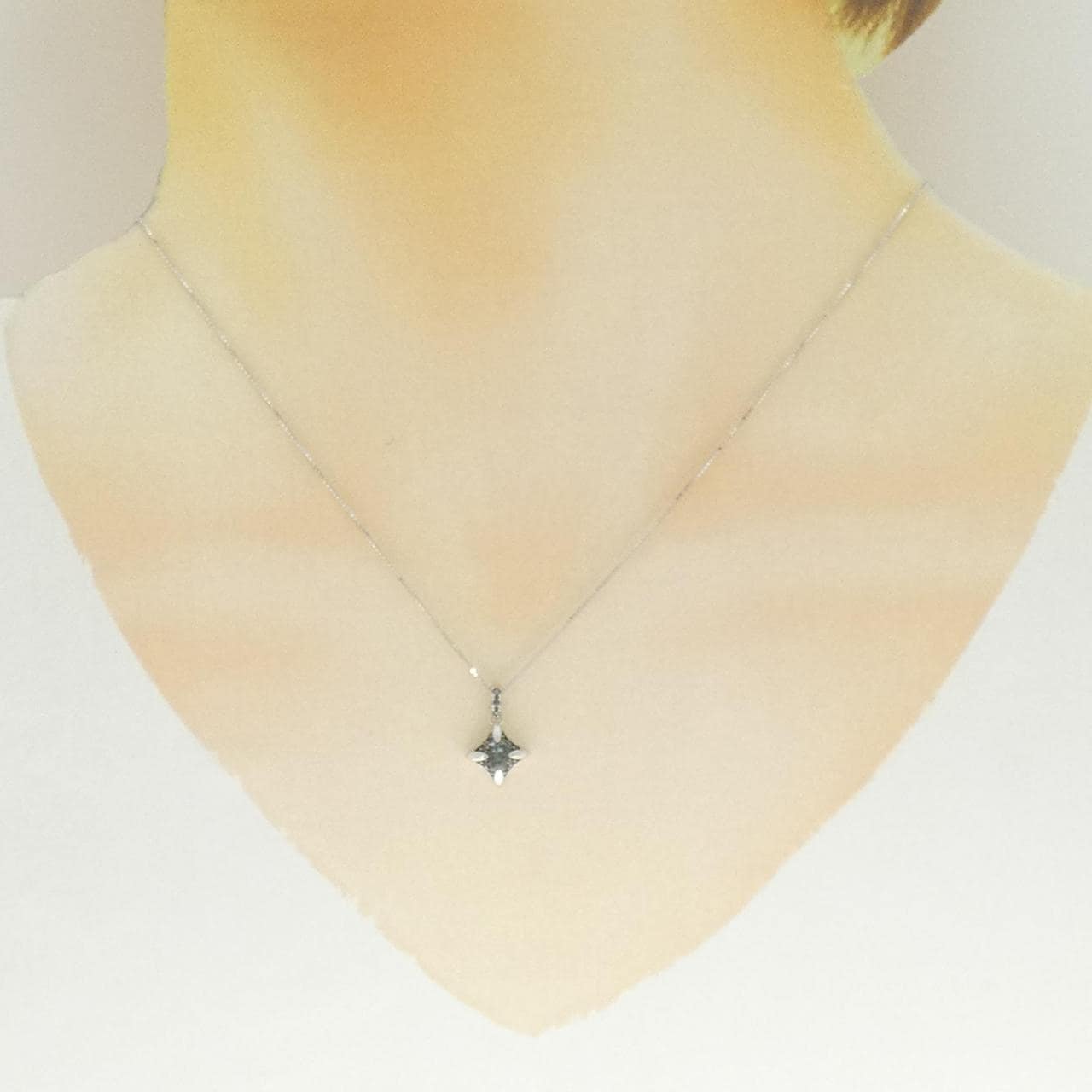 K10WG亞歷山大變石項鍊 0.241克拉