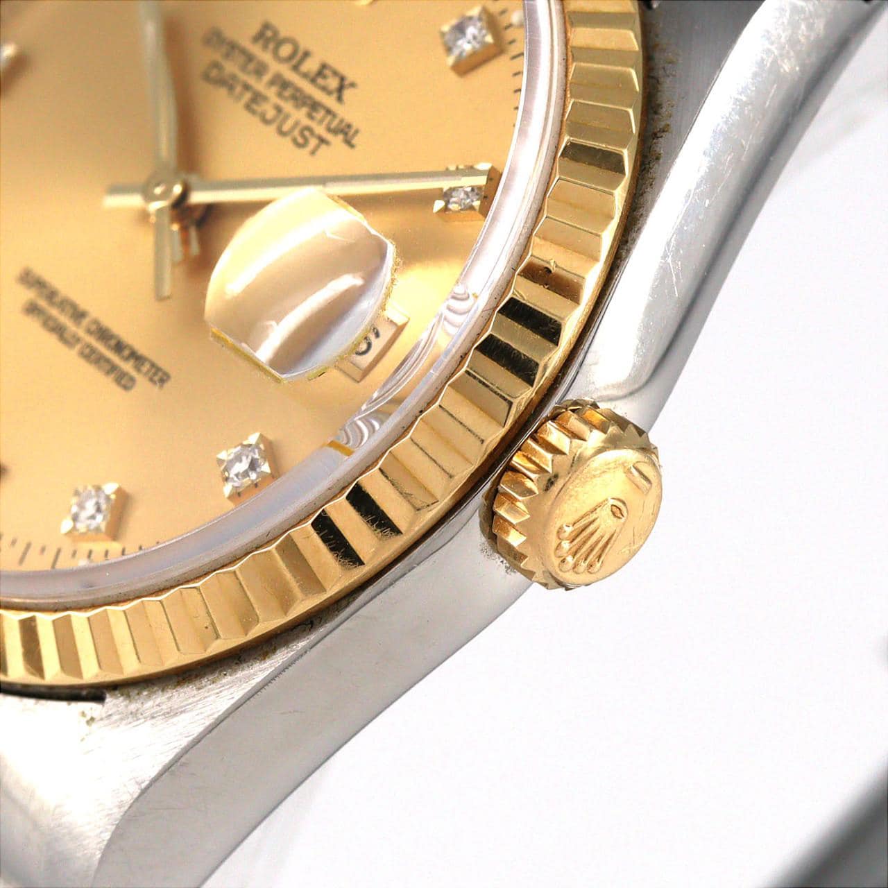 【ノーメンテナンス還元価格】ロレックス デイトジャスト 16233G. SSxYG 自動巻 X番