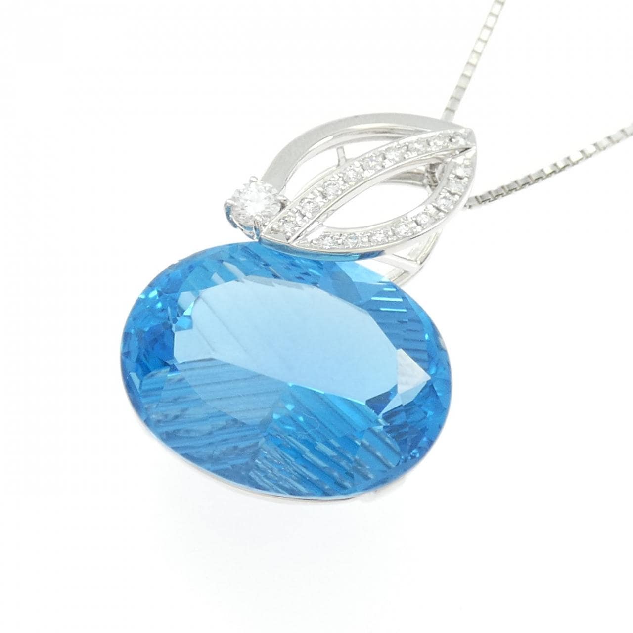 タサキ ブルートパーズ ネックレス 27.93CT