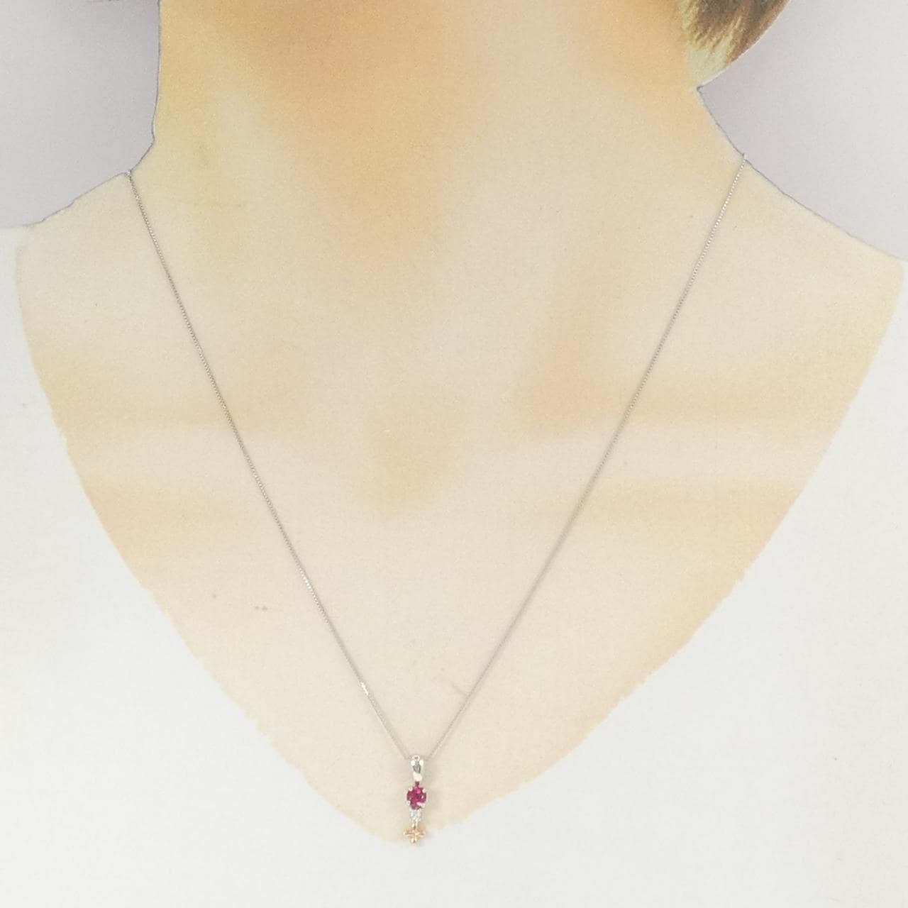 K18WG/K18PG スピネル ネックレス