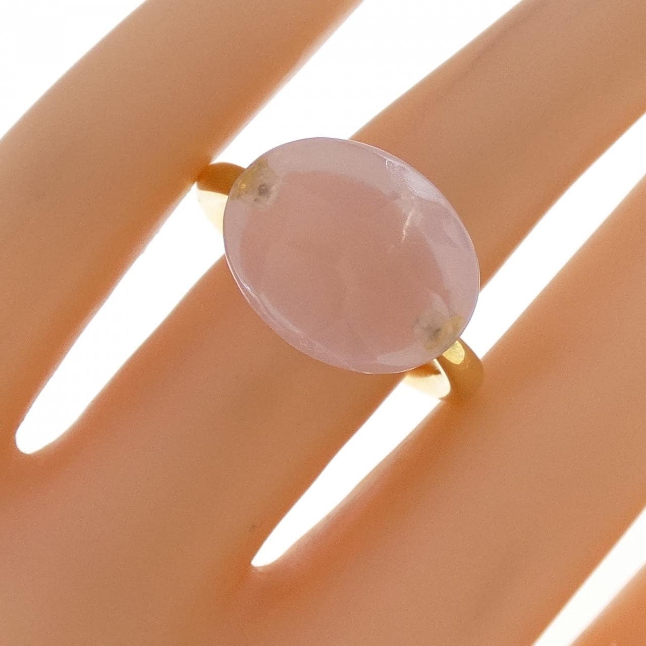 マリエレーヌ･ドゥ･タイヤック ローズクオーツ リング