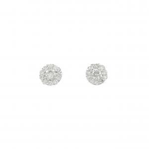 K18WG ダイヤモンド ピアス 0.28CT