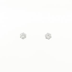 PT900 ソリティア ダイヤモンド ピアス 0.339CT