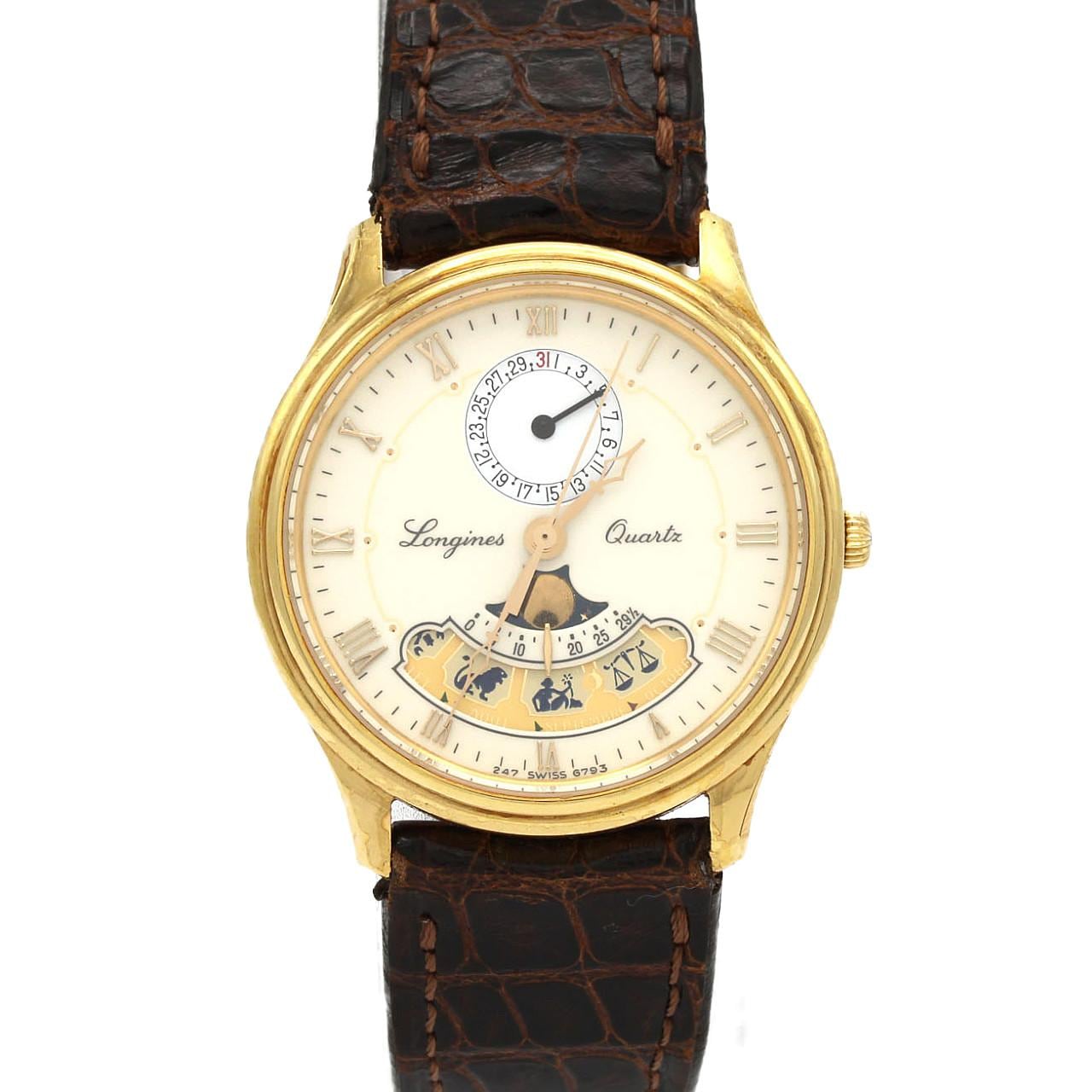 [現況折讓價] LONGINES天文館 YG石英