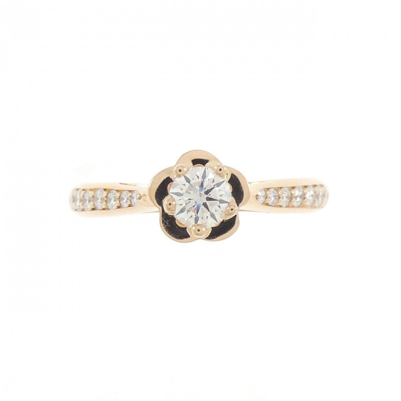 シャネル カメリア リング 0.26CT E VVS2 3EXT