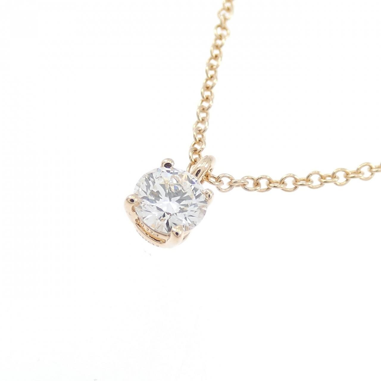 ティファニー ソリティア ネックレス 0.22CT F SI1 3EXT