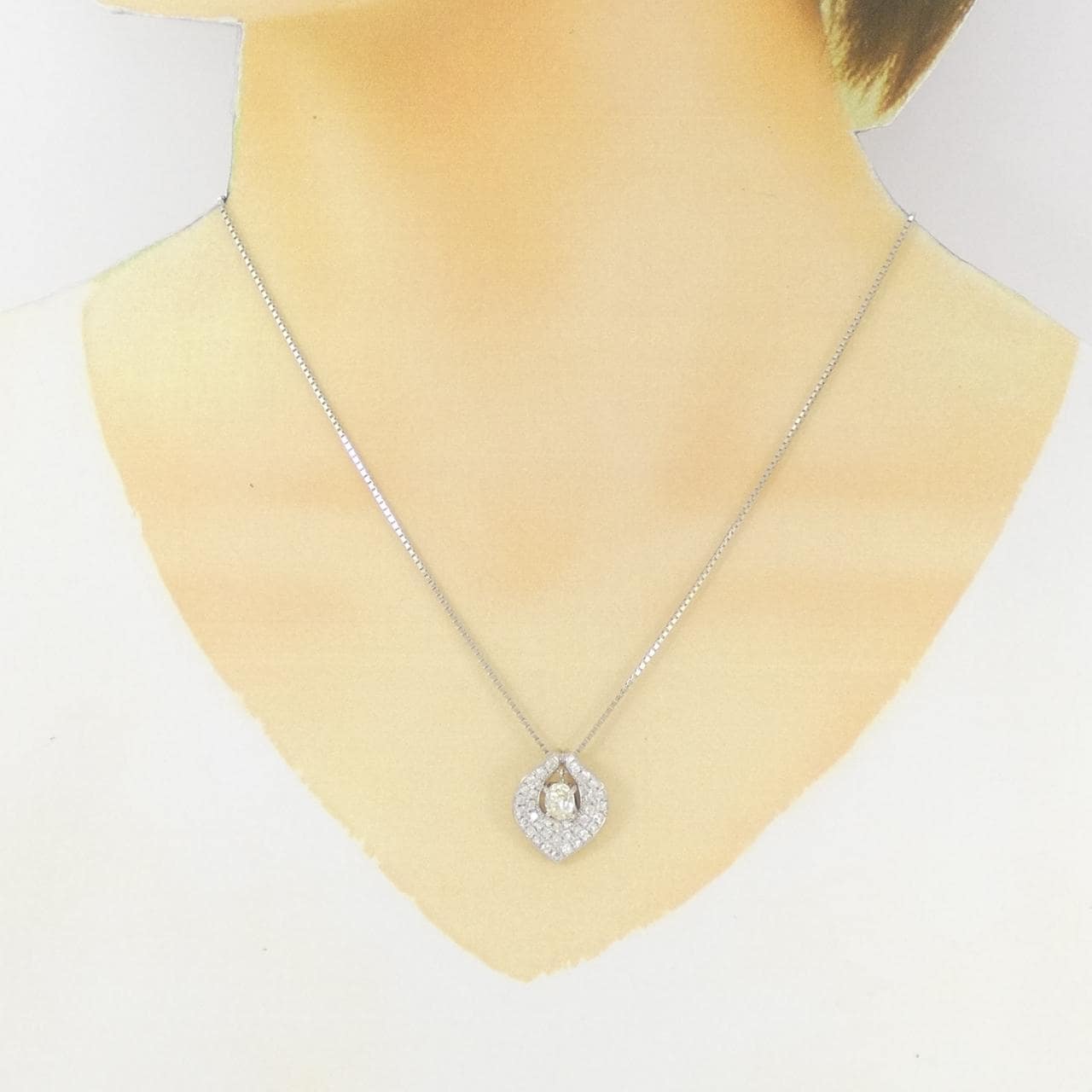 PT900/PT850 ダイヤモンド ネックレス 0.728CT