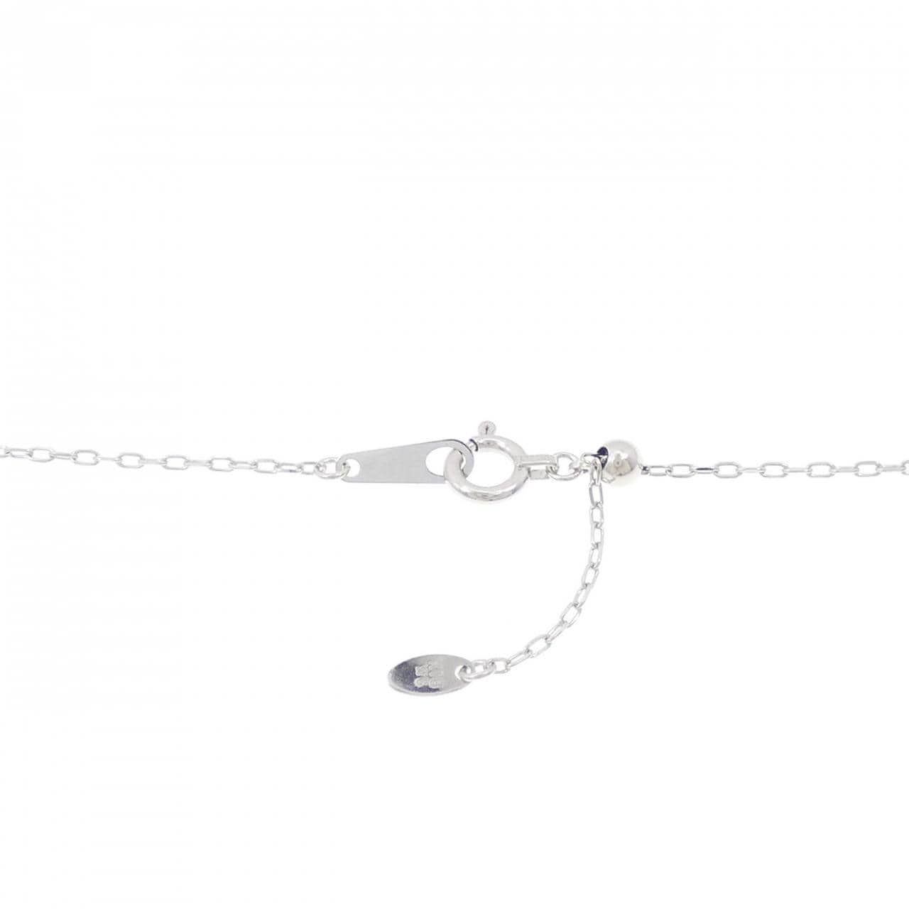 K18WG サファイヤ ネックレス 0.35CT