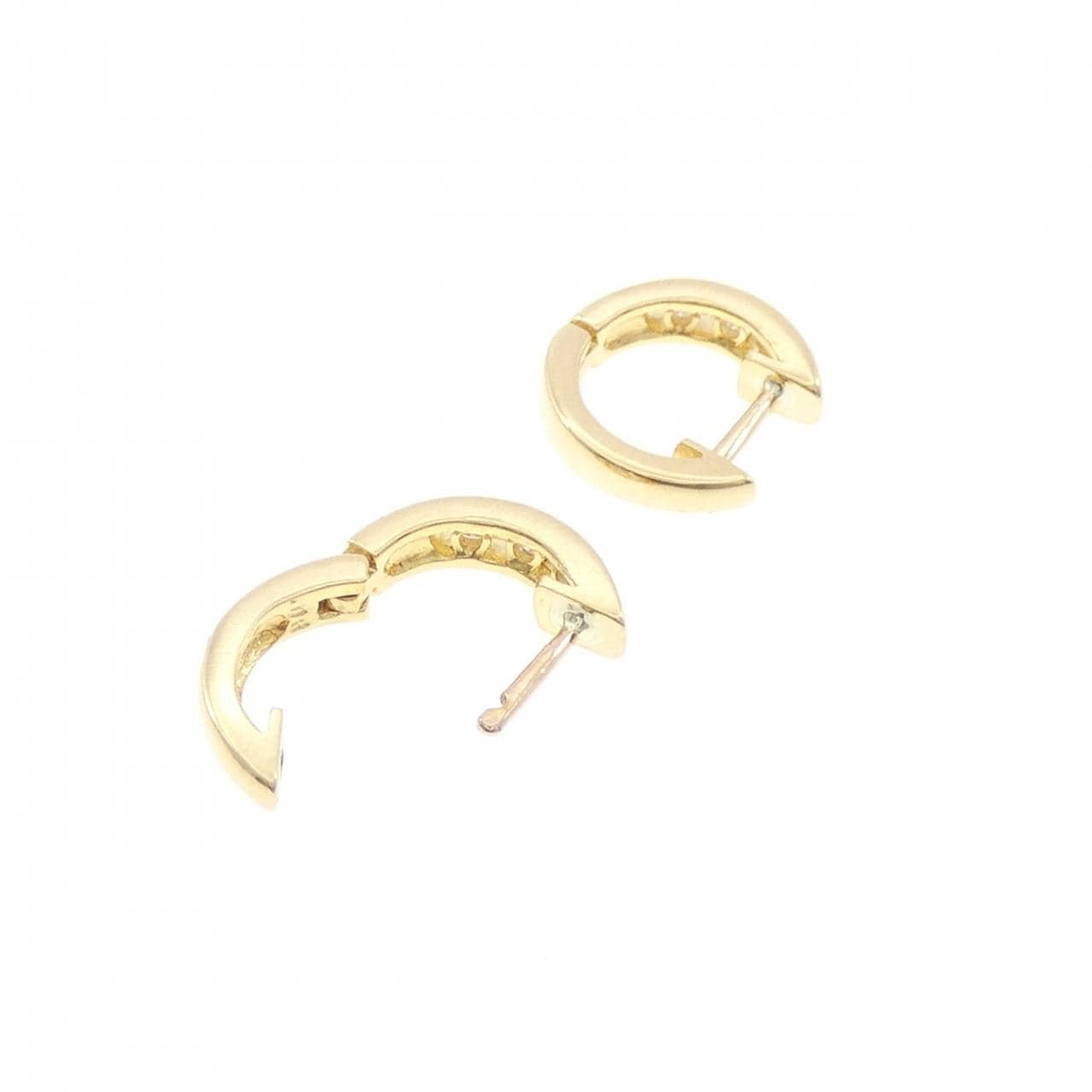 K18YG ダイヤモンド ピアス 0.12CT