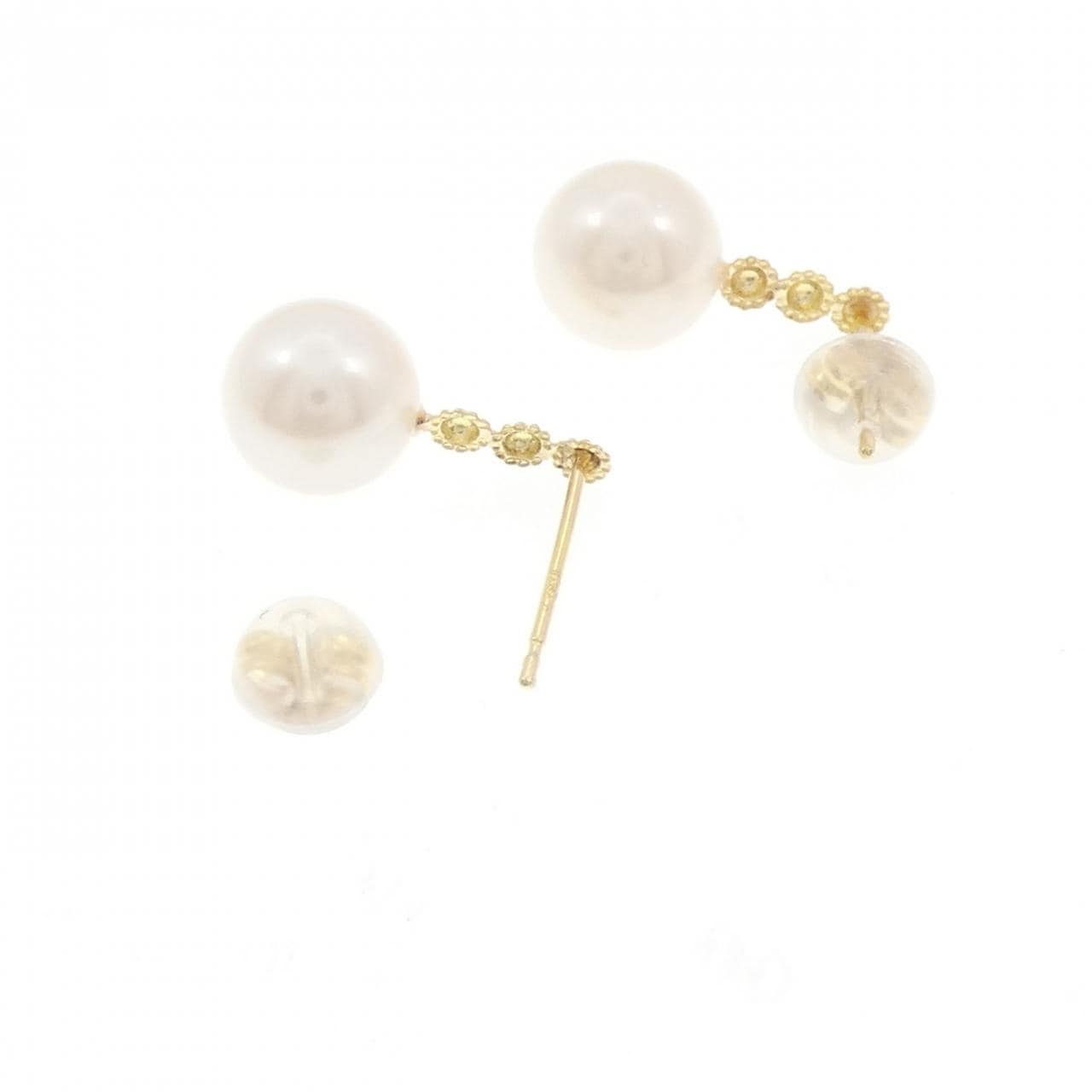K18YG アコヤパール ピアス 7.5mm