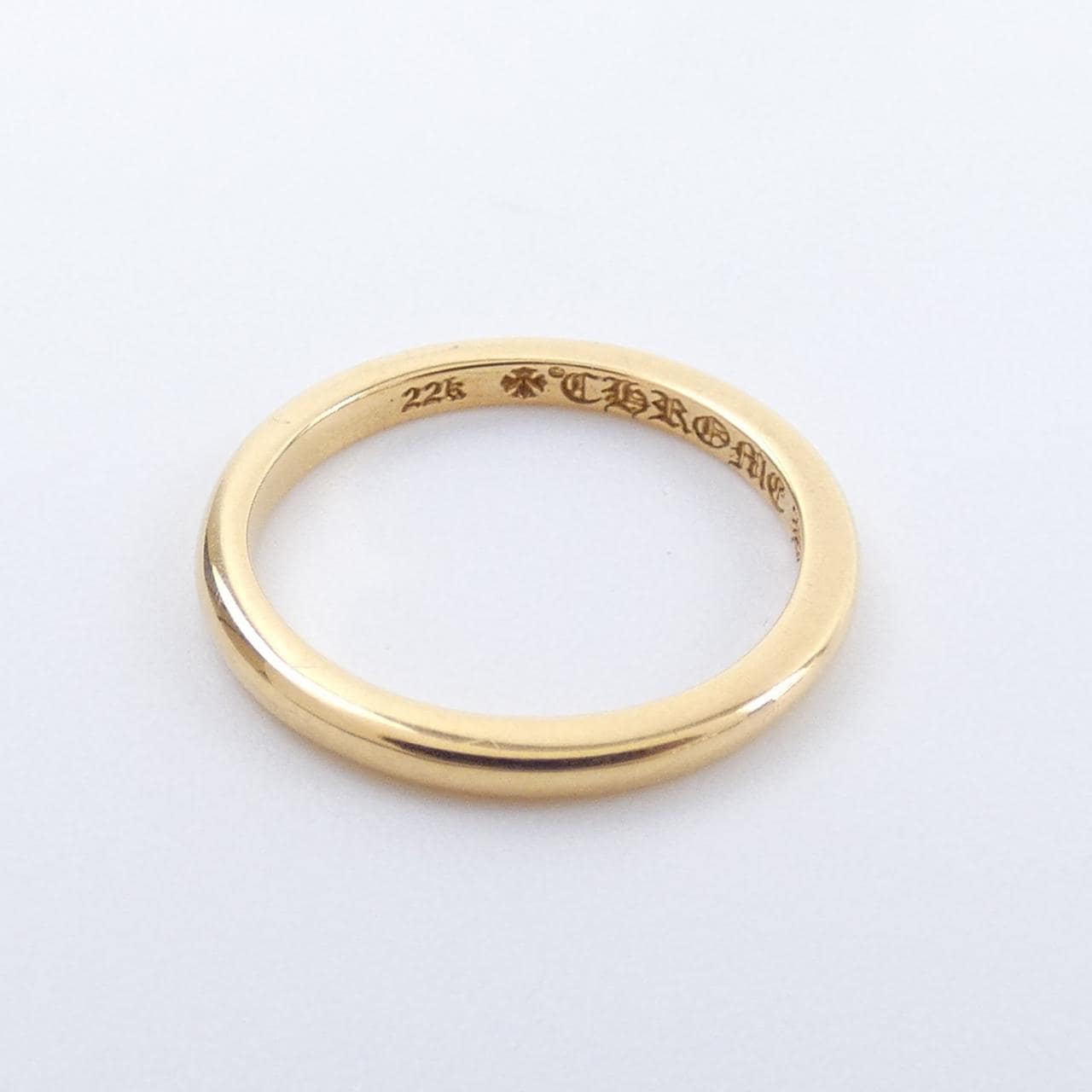 クロムハーツ CHROME HEARTS WDDNG BND RND BBLGM 207155015GLD RING