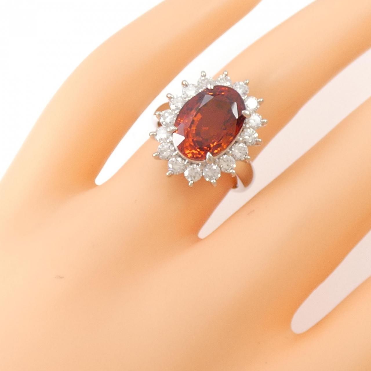 PT ガーネット リング 7.08CT