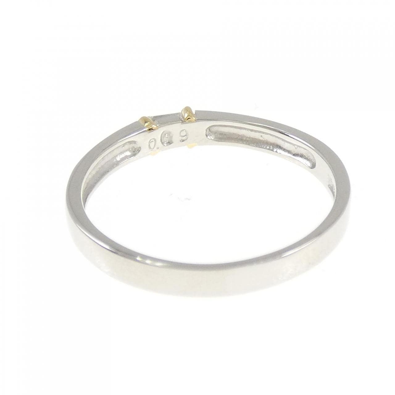 PT900/K18YG ダイヤモンド リング 0.09CT