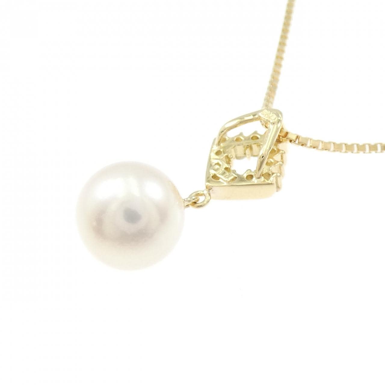 K18YG アコヤパール ネックレス 9.1mm