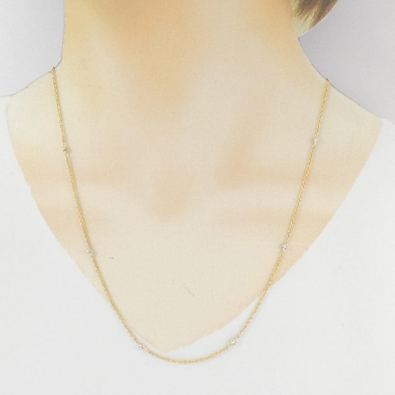 750YG ダイヤモンド ネックレス