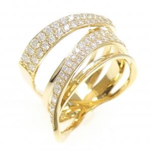 K18YG ダイヤモンド リング 0.85CT