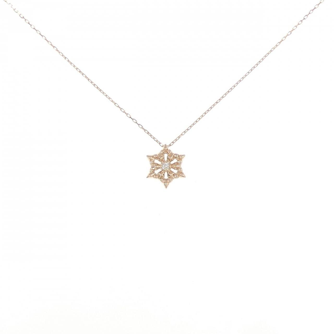 K10PG ダイヤモンド ネックレス 0.01CT