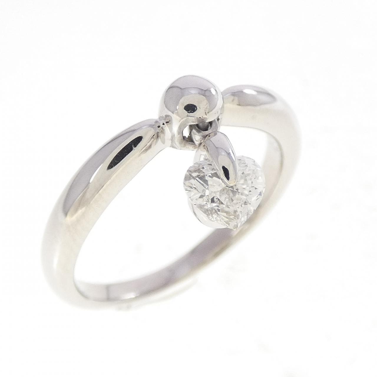 PT900 ハート ダイヤモンド リング 0.309CT