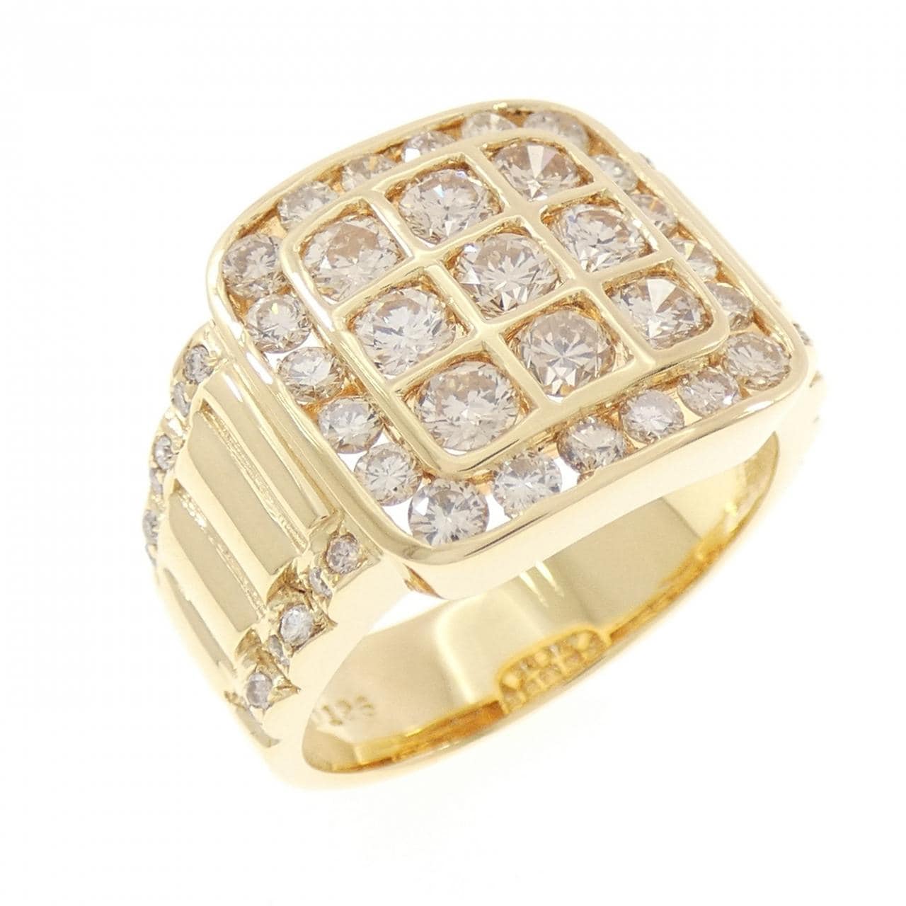 K18YG ダイヤモンド リング 1.96CT