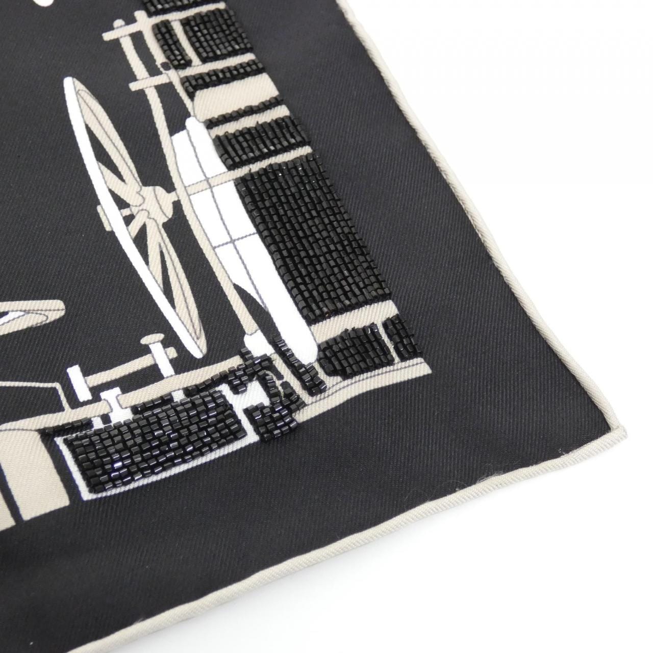 HERMES COMPLICATION EQUESTRE Carré Embroidery 90cm 594148S Scarf