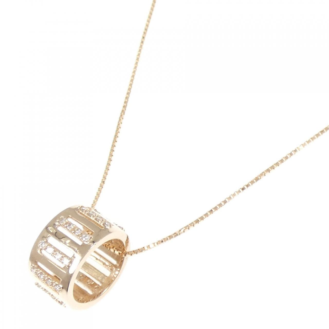 K18PG ダイヤモンド ネックレス 0.21CT