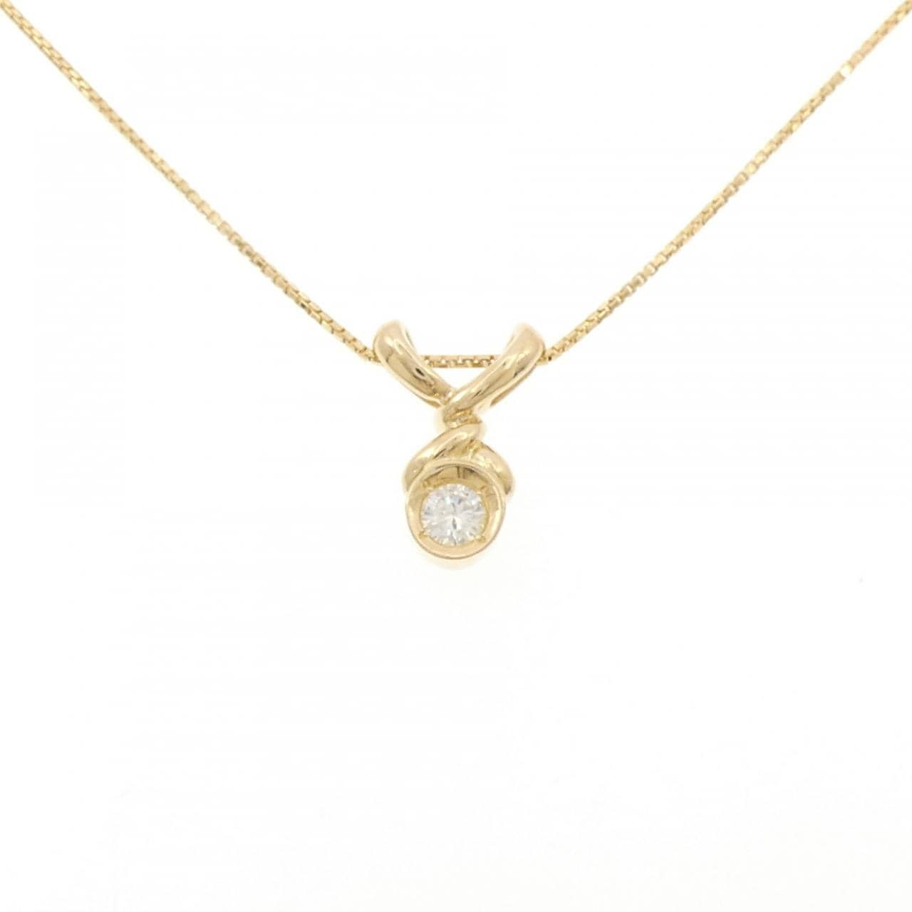 K18YG ダイヤモンド ネックレス 0.20CT