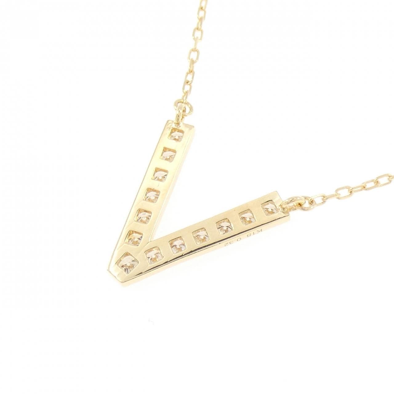 K18YG ダイヤモンド ネックレス 0.32CT