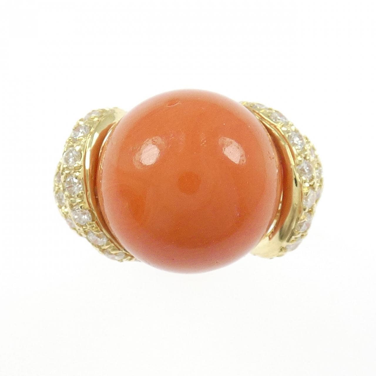 K18YG サンゴ リング