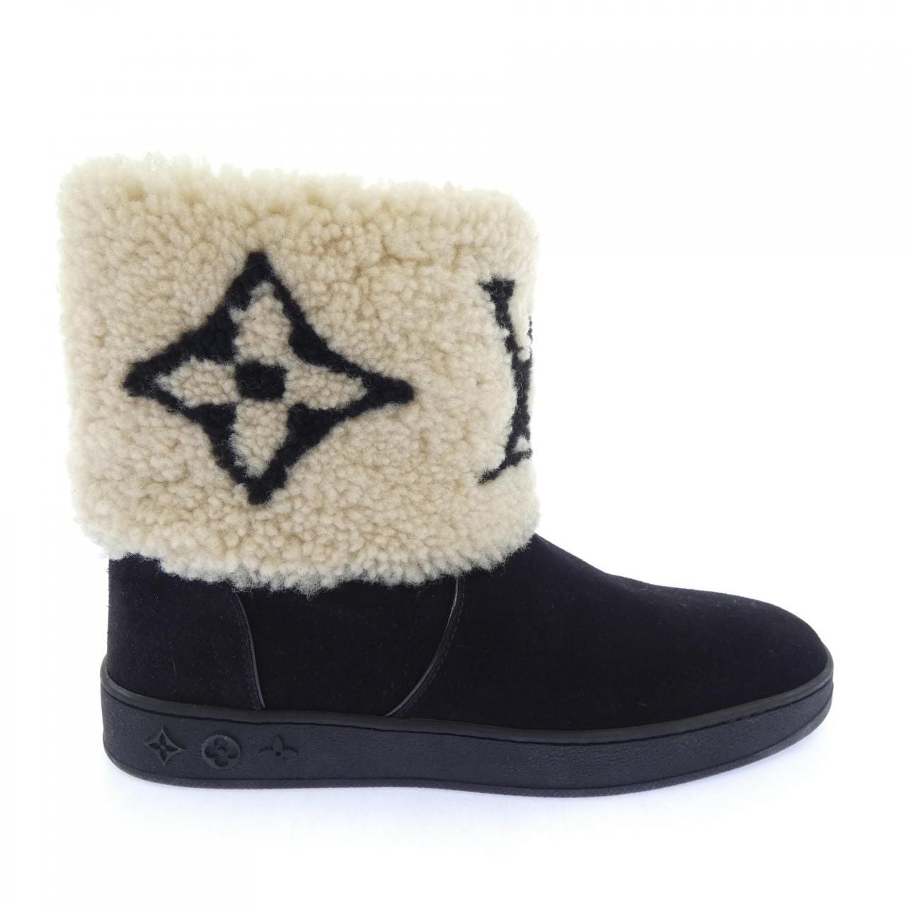 ルイヴィトン LOUIS VUITTON SNOW DROP FLAT ANKLE スノードロップライン ブーツ