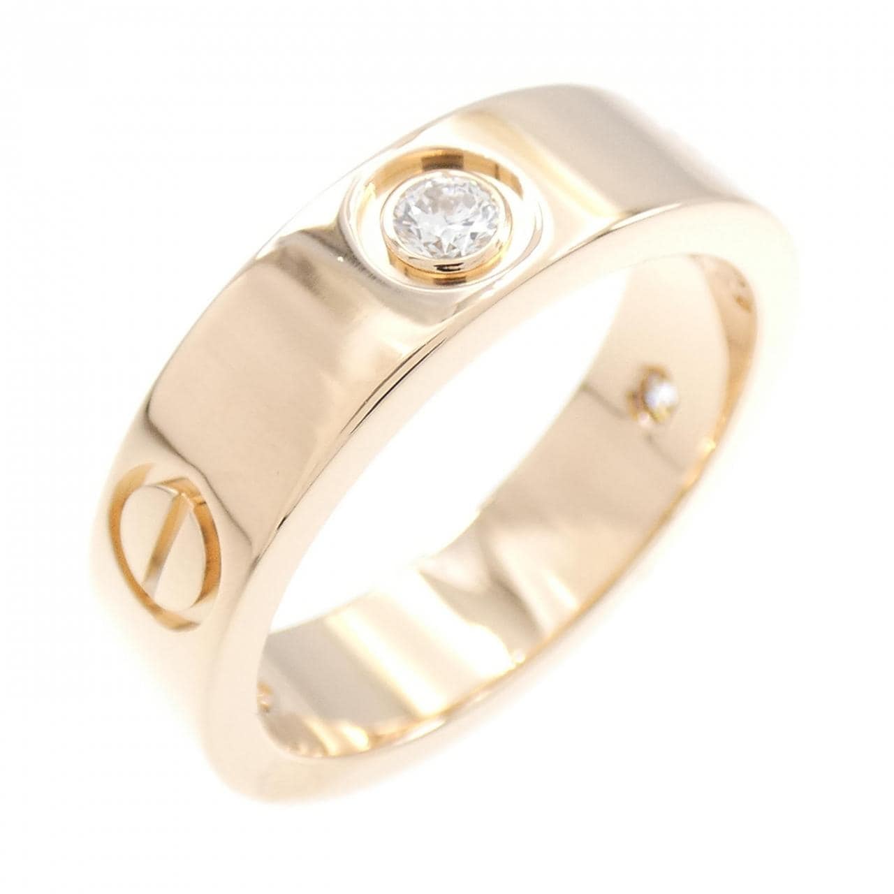 CARTIER LOVE half diamond ring