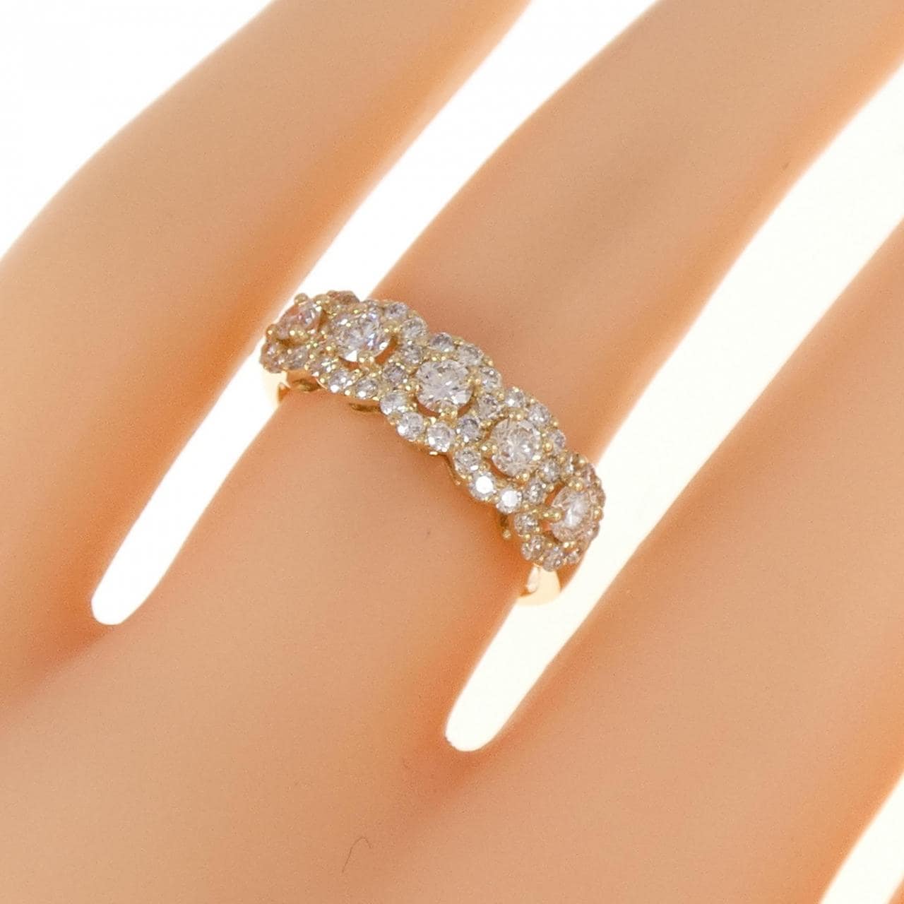 K18YG ダイヤモンド リング 0.90CT