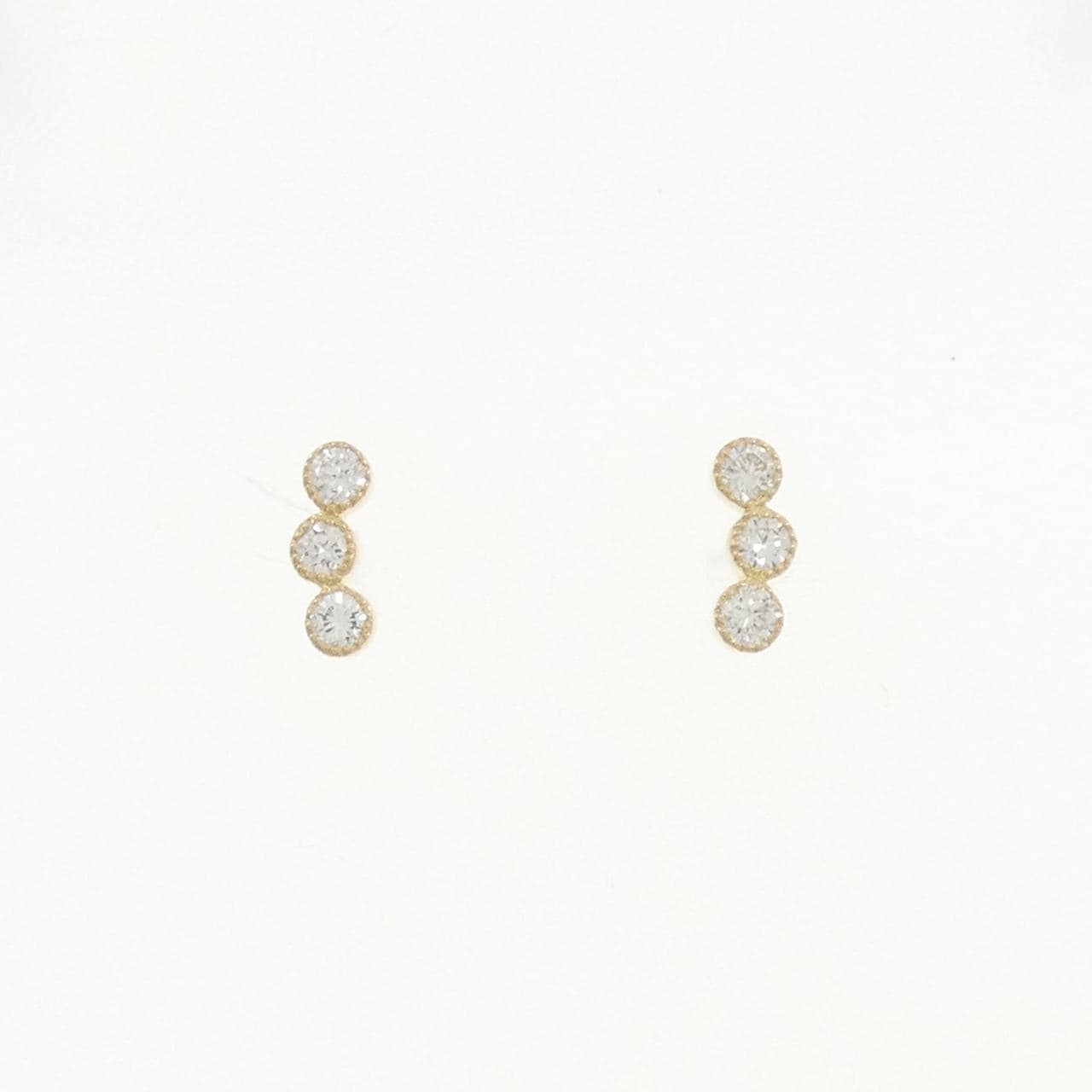 【リメイク】K18YG ダイヤモンド ピアス 0.20CT