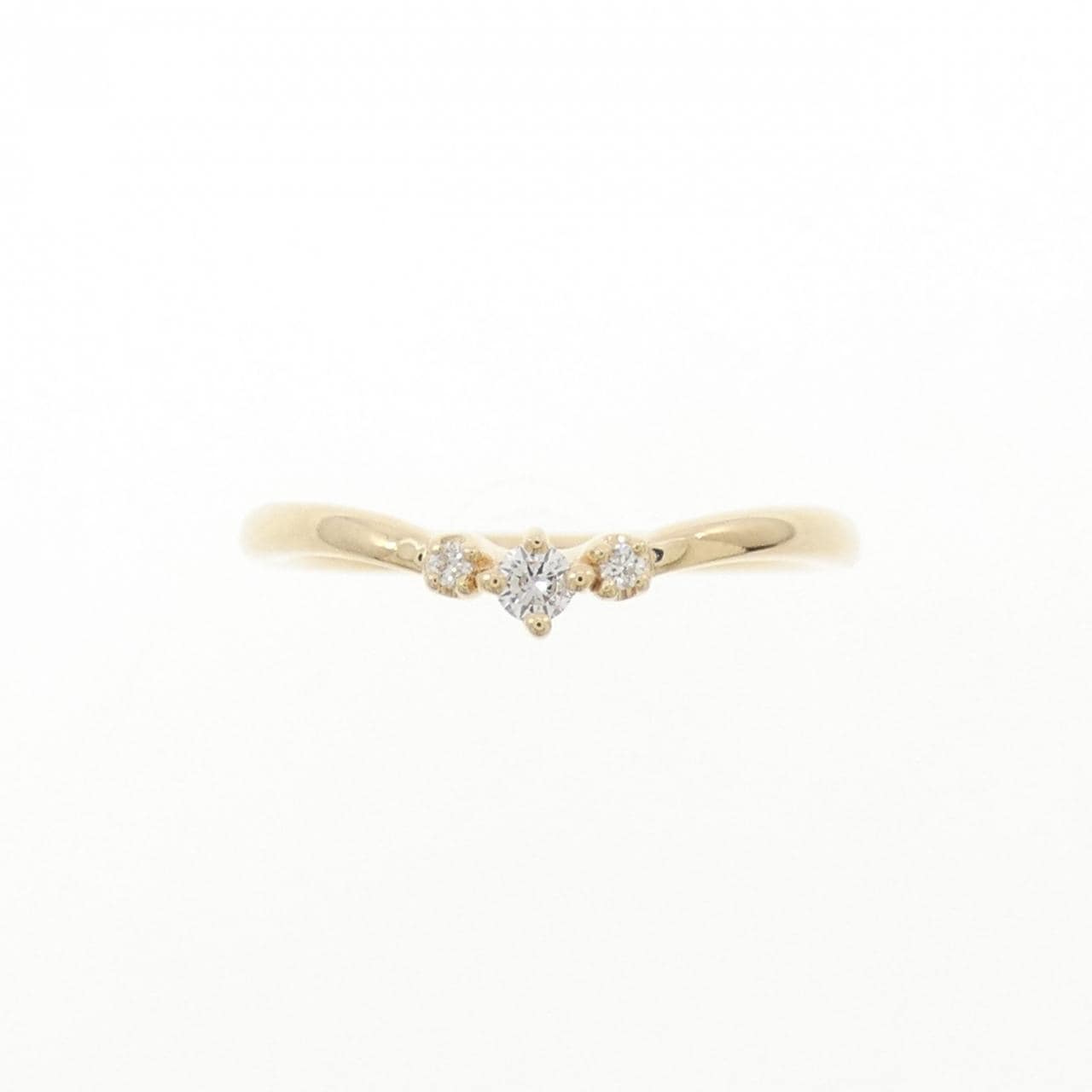 4゜C ダイヤモンド ピンキー リング