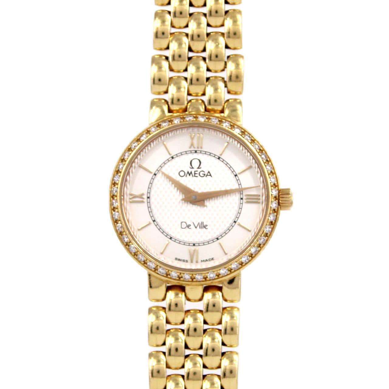 【ノーメンテナンス還元価格】オメガ デ･ヴィル YG/D YG クォーツ