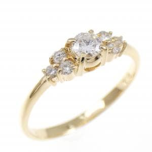 K18YG ダイヤモンド リング 0.12CT