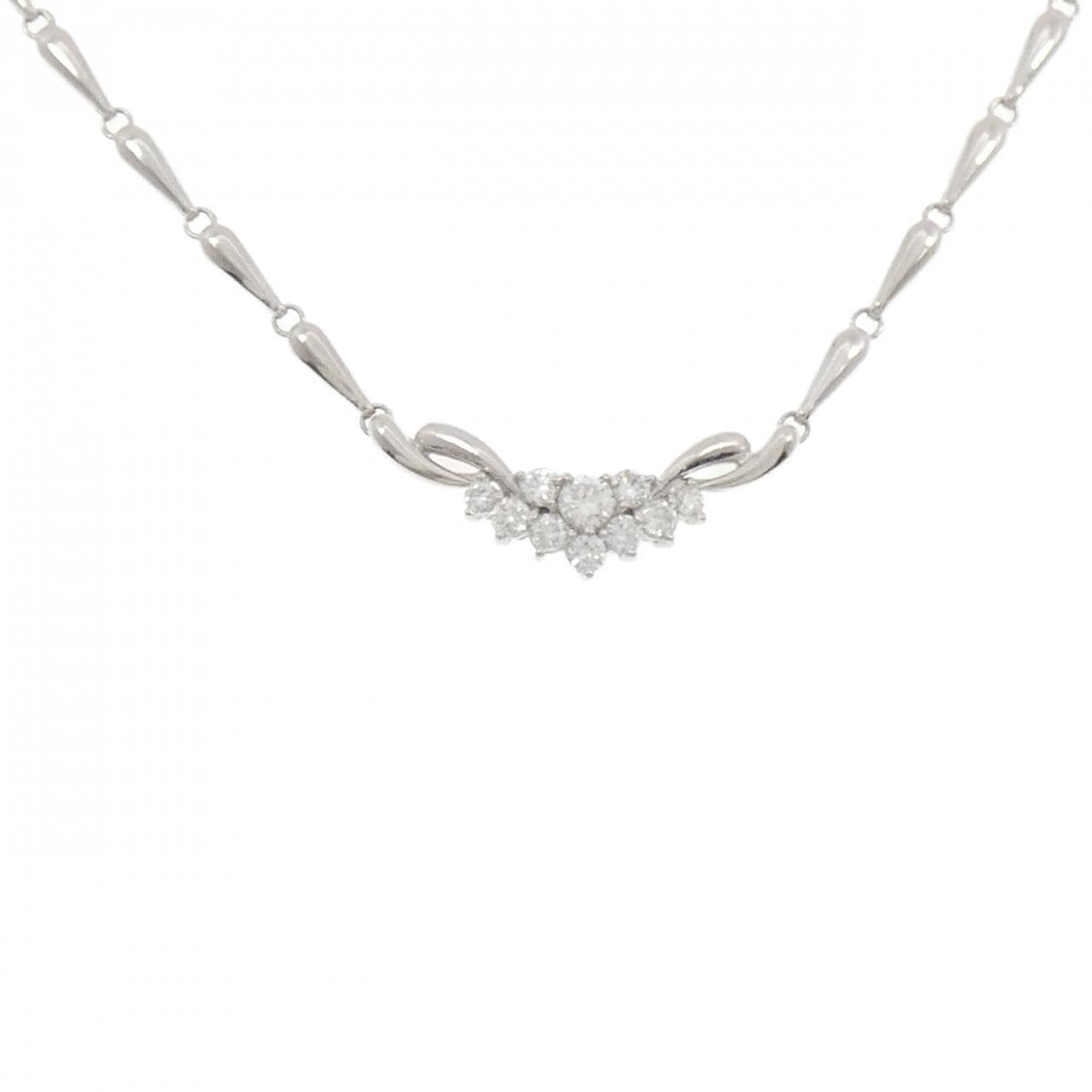 PT900/PT850 ダイヤモンド ネックレス 0.65CT