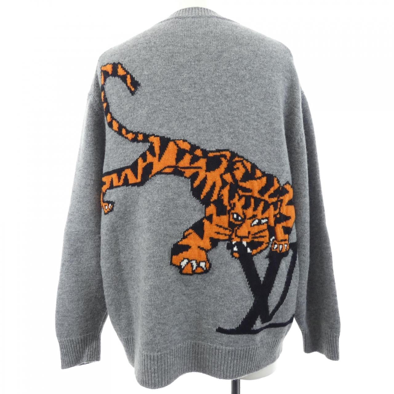ルイヴィトン LOUIS VUITTON タイガーインタルシアプルオーバー HMN77WH56 ニット