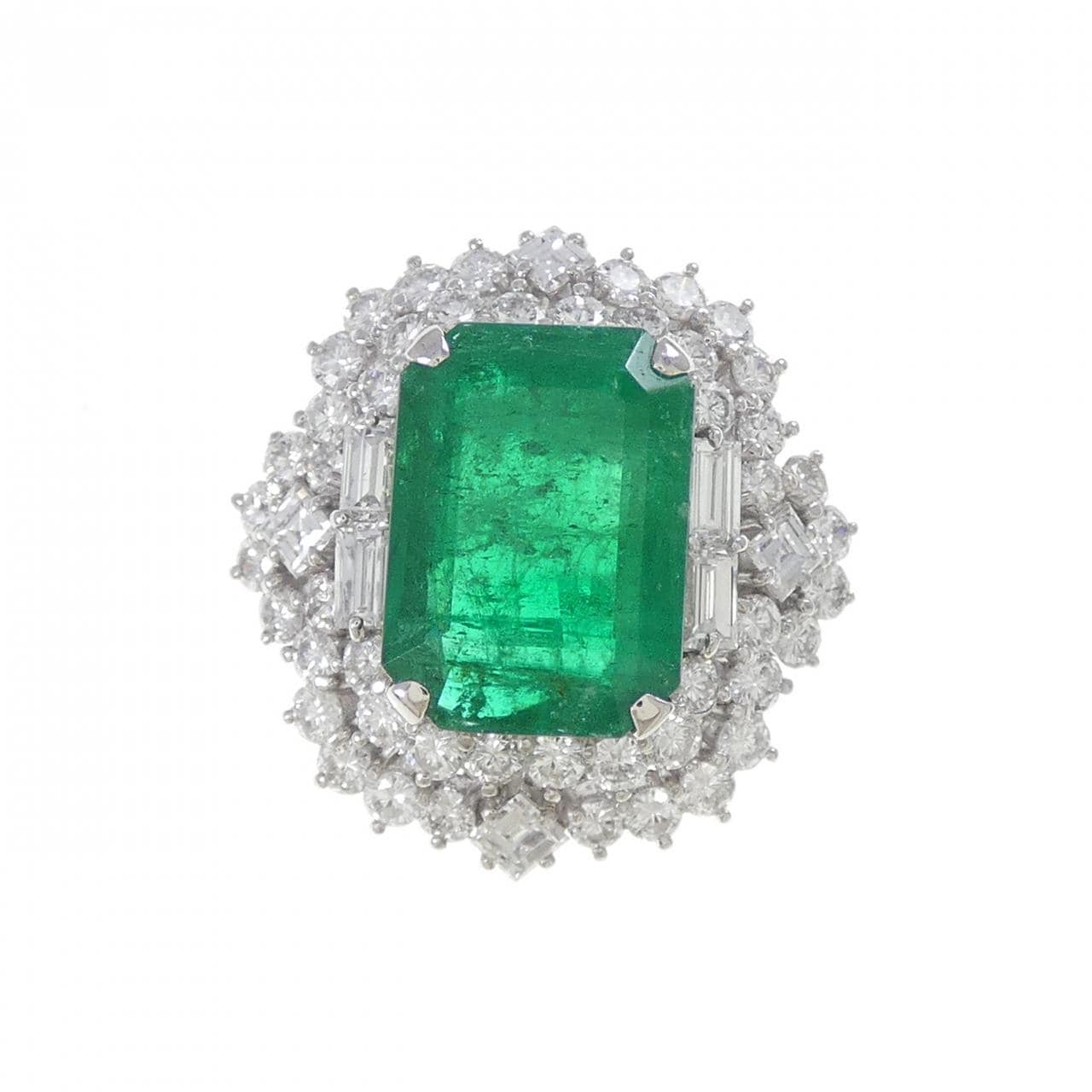 PT900 エメラルド リング 4.80CT