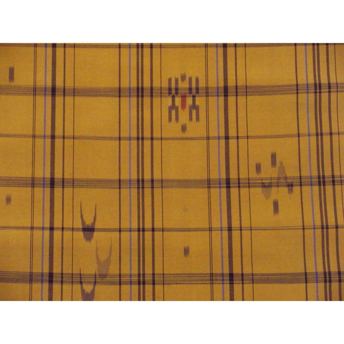 【未使用品】着尺反物　武蔵野かすり