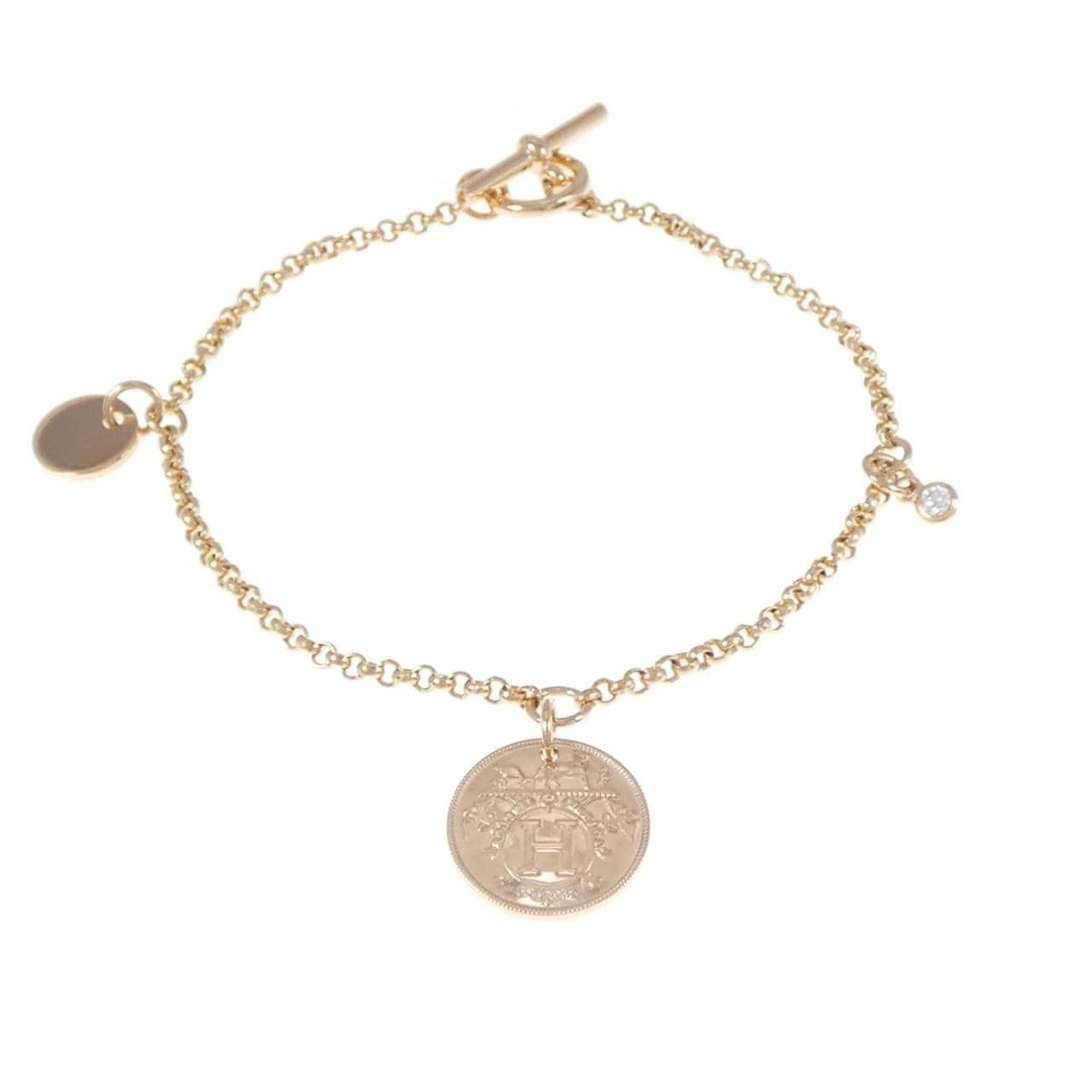 HERMES exlibris small bracelet