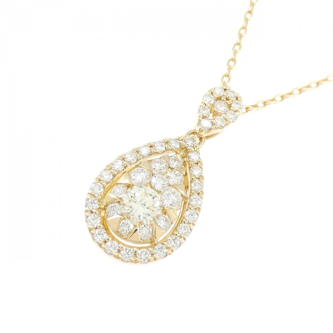 K18YG ダイヤモンド ネックレス 0.222CT