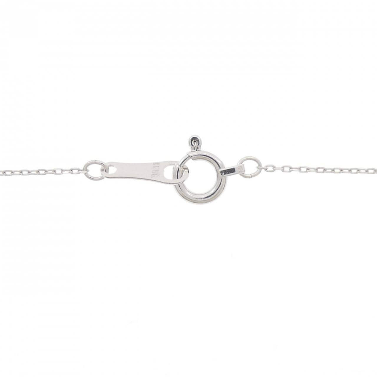 K18WG ダイヤモンド ネックレス 0.15CT