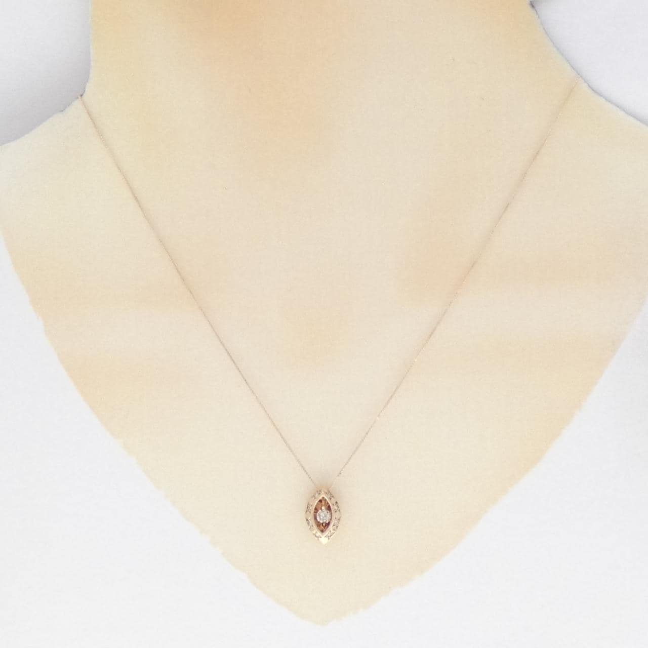 K10PG ダイヤモンド ネックレス 0.20CT
